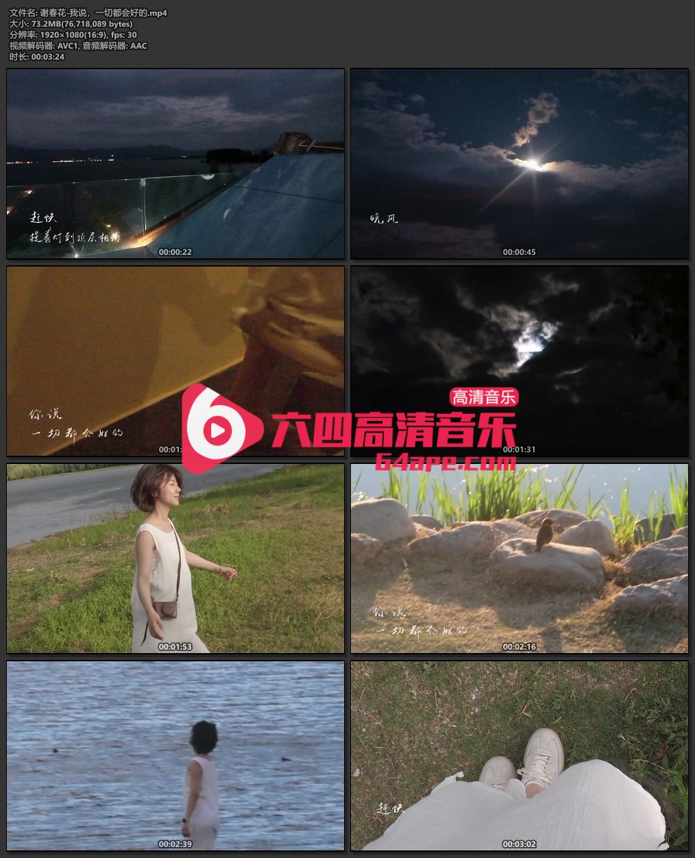 谢春花《我说，一切都会好的》1080P