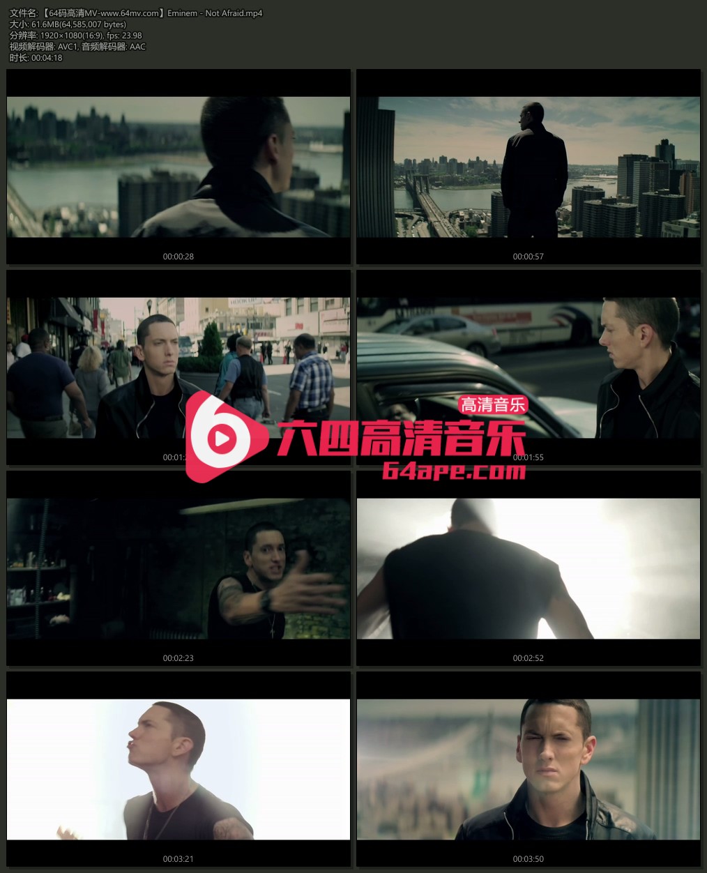 Eminem 《Not Afraid》 1080P