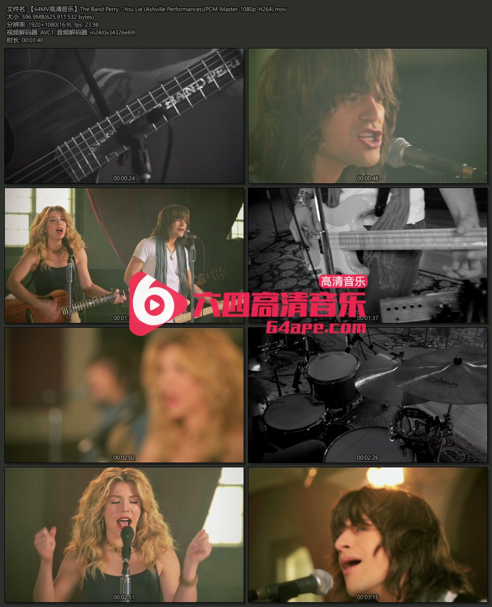 The Band Perry 《You Lie》 1080P