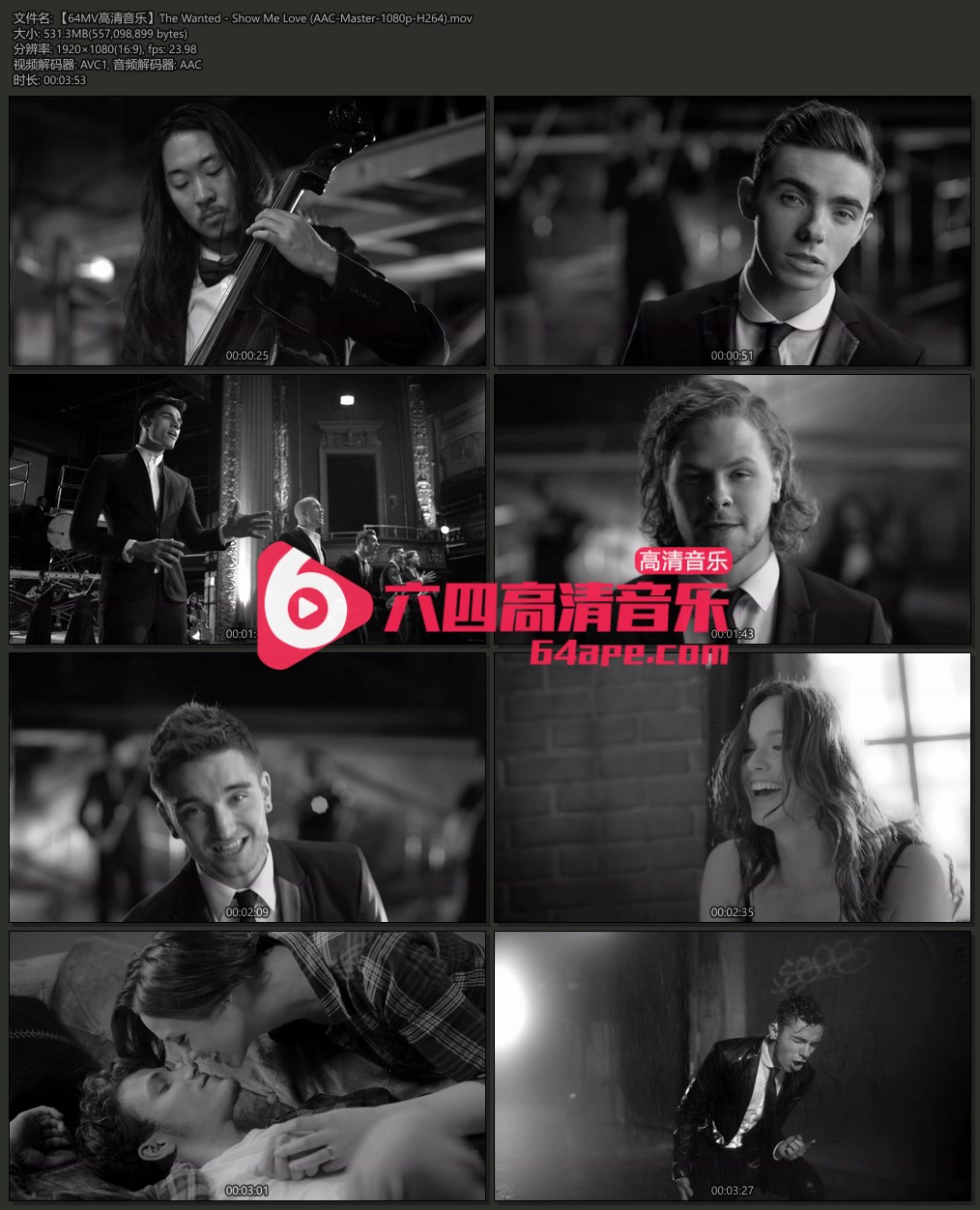 The Wanted 《Show Me Love》 1080P