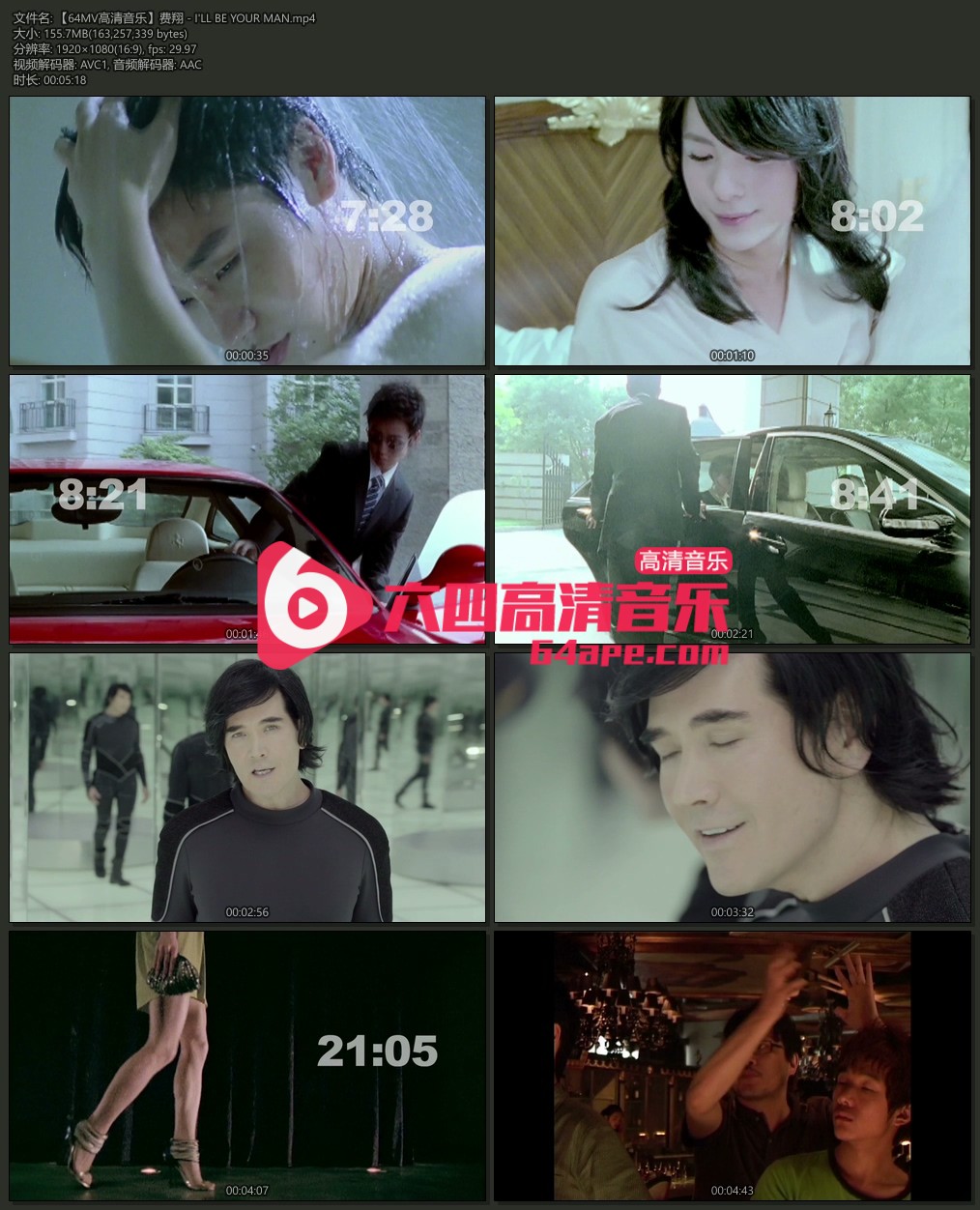 费翔 《I LL BE YOUR MAN》 1080P