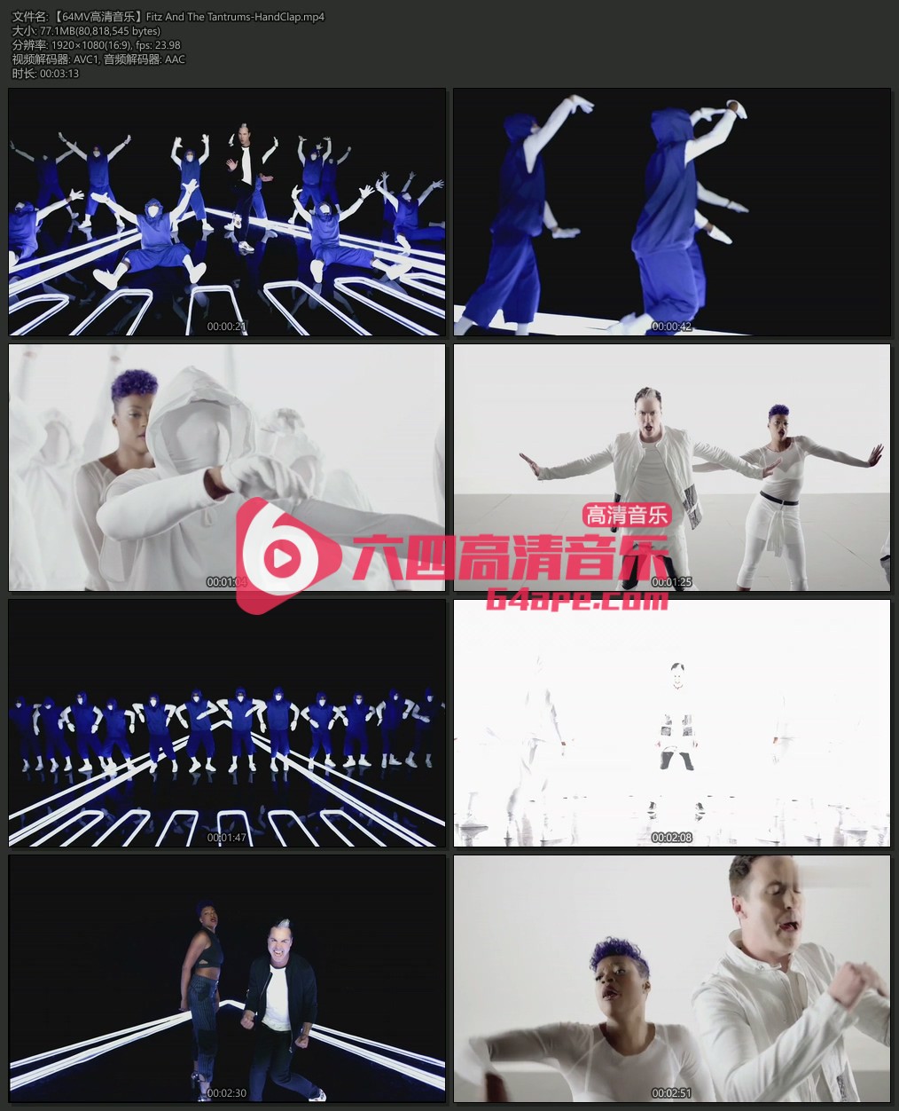 Fitz And The Tantrums 《HandClap》 1080P