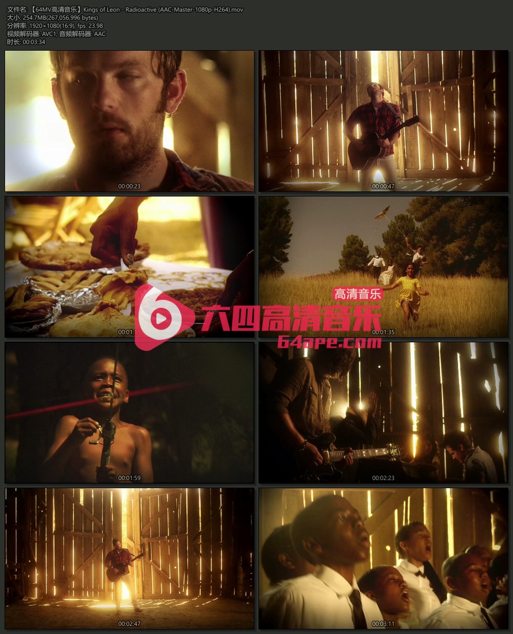 Kings of Leon 《Radioactive》 1080P