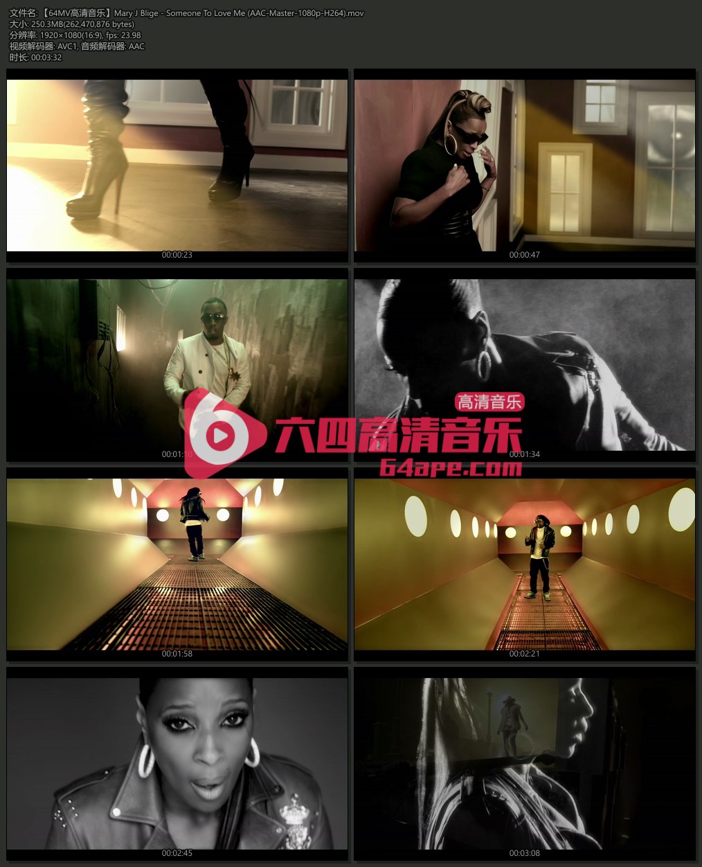 Mary J Blige 《Someone To Love Me》 1080P