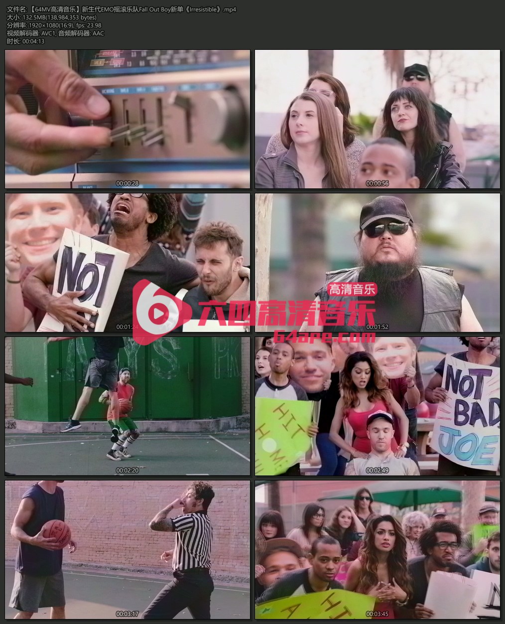 Fall Out Boy 《Irresistible》 1080P