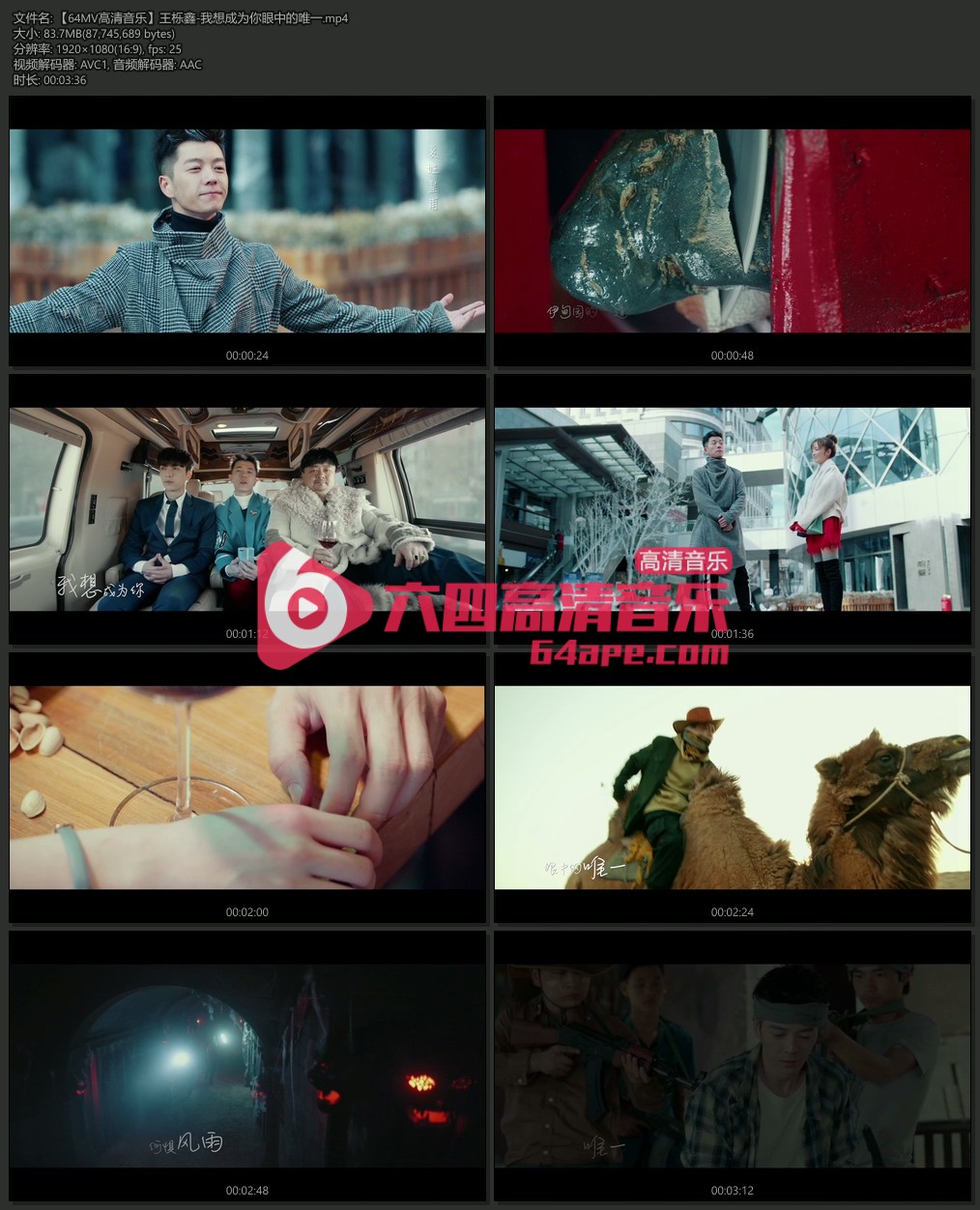 王栎鑫 《我想成为你眼中的唯一》 1080P