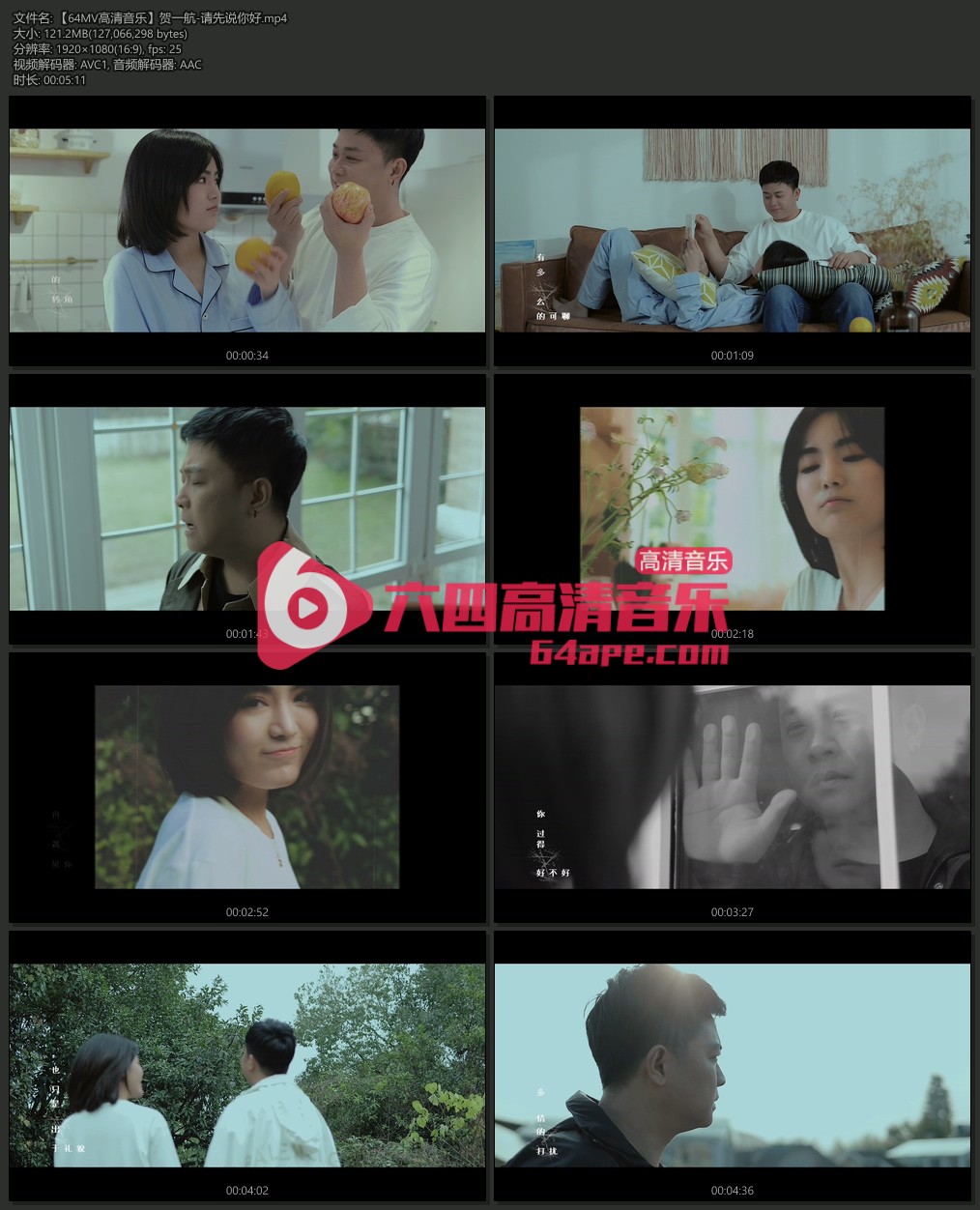 贺一航 《请先说你好》 1080P