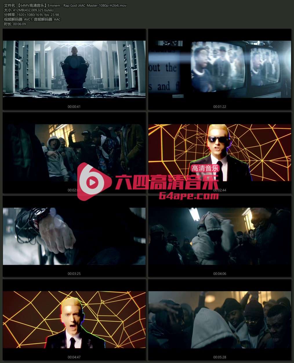 Eminem 《Rap God》 1080P