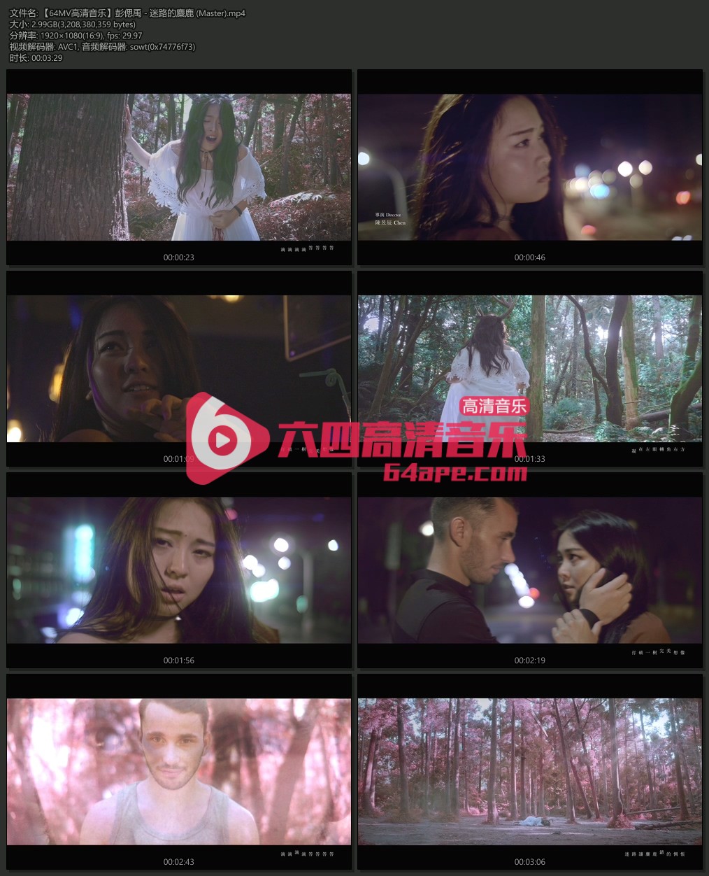 彭偲禹 《迷路的麋鹿》 1080P