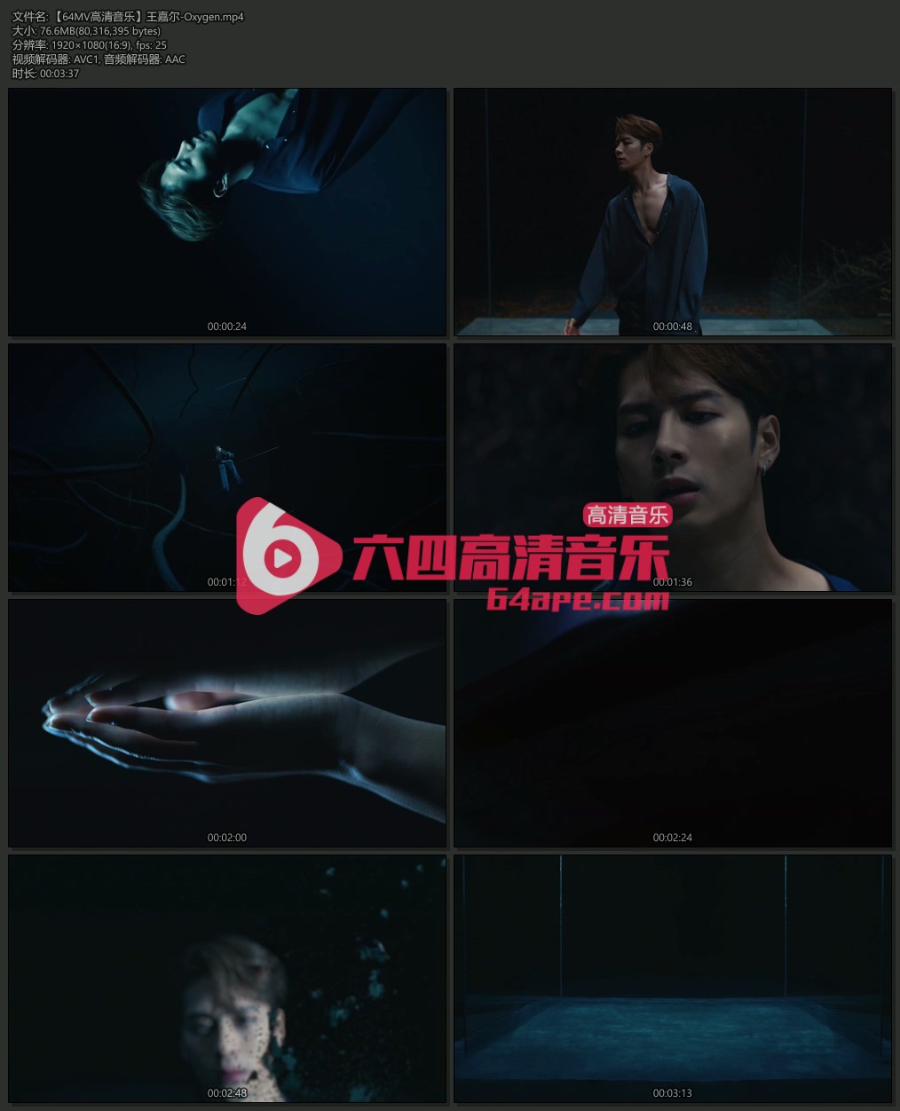 王嘉尔 《Oxygen》 1080P